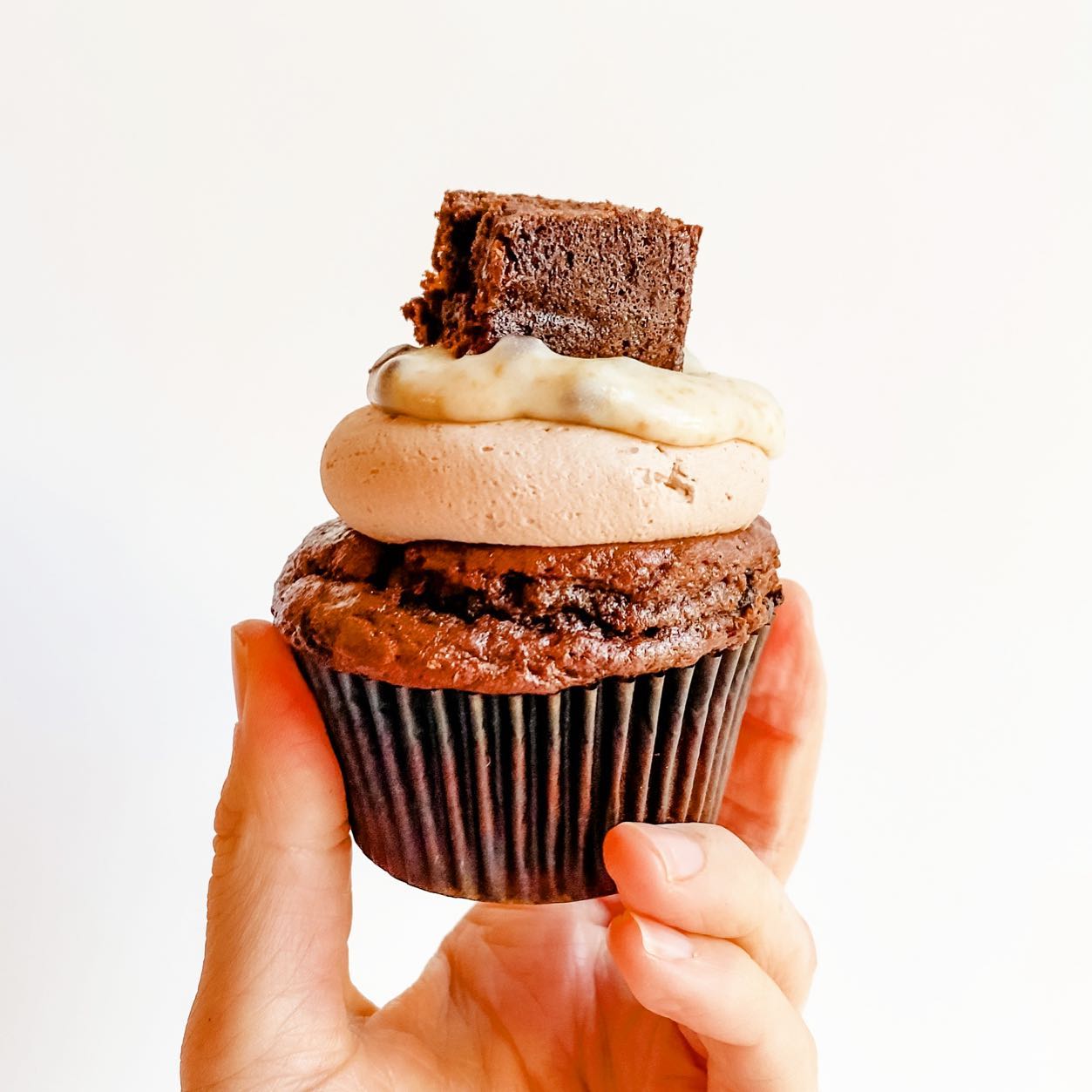 Brookie Cupcake