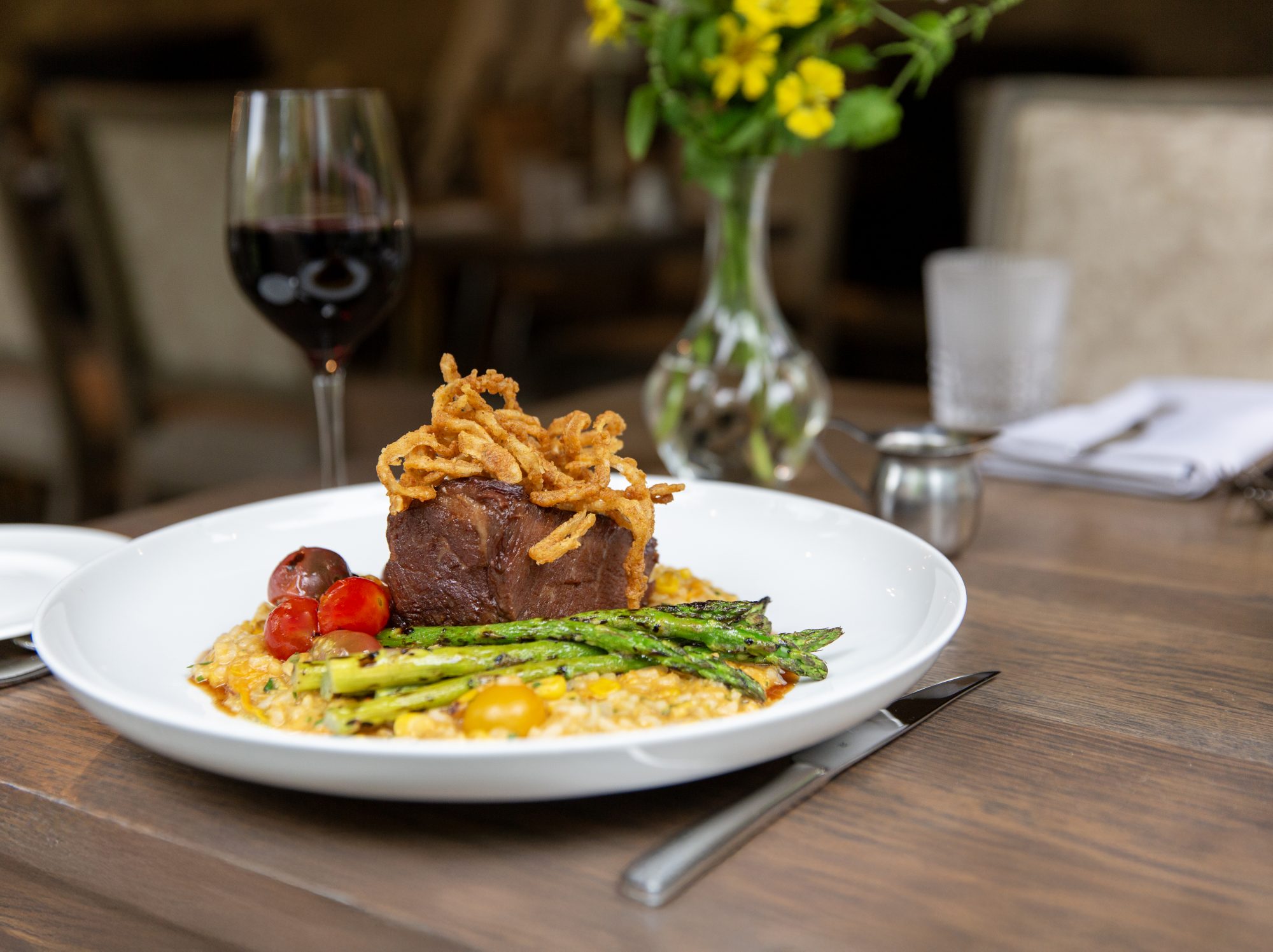 Beef Short Ribs with Corn Risotto